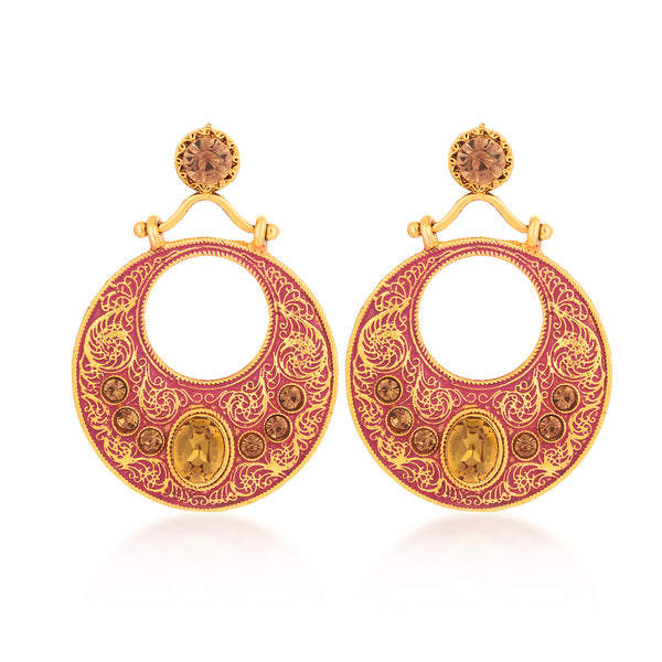 Sukkhi Lavish LCT Mint Meena Collection Gold Plated Earring for Women ...