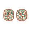 Sukkhi Trendy Square Shape Rose Gold Plated Stud for Women