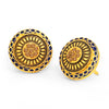 Sukkhi Classic LCT Gold Plated Blue Mint Meena Collection Stud Earring For Women