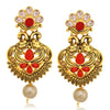 Sukkhi Gleaming LCT Gold Plated Pearl Peacock Dangle Earring For Women