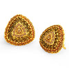 Sukkhi Sparkly LCT Gold Plated Red Mint Meena Collection Stud Earring For Women