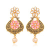 Sukkhi Dazzling Floral Kundan Gold Plated Earring for Women