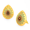 Sukkhi Amazing LCT Gold Plated Sky Blue Mint Meena Collection Stud Earring For Women