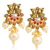 Sukkhi Marvellous LCT Gold Plated Pearl Peacock Dangle Earring For Women