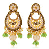 Sukkhi Dazzling LCT Gold Plated Floral Pearl Chandelier Earring For Women