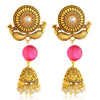 Sukkhi Precious LCT Gold Plated Duel Peacock Chandelier Jhumki Earring For Women