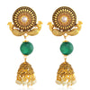 Sukkhi Lovely LCT Gold Plated Duel Peacock Chandelier Jhumki Earring For Women