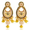 Sukkhi Splendid LCT Gold Plated Floral Pearl Chandelier Earring For Women
