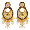 Sukkhi Exclusive LCT Gold Plated Floral Pearl Chandelier Earring For Women