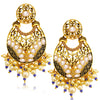 Sukkhi Classic LCT Gold Plated Pearl Chandelier Earring For Women
