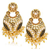 Sukkhi Charming LCT Gold Plated Pearl Chandelier Earring For Women
