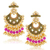 Sukkhi Glittery LCT Gold Plated Pearl Chandelier Earring For Women