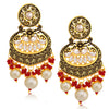 Sukkhi Exclusive LCT Floral Gold Plated Pearl Chandelier Earring For Women