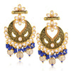 Sukkhi Stunning LCT Gold Plated Floral Chandelier Earring For Women