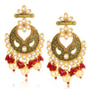 Sukkhi Brilliant LCT Gold Plated Floral Chandelier Earring For Women