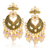 Sukkhi Sparkling LCT Gold Plated Floral Chandelier Earring For Women
