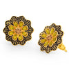 Sukkhi Exotic LCT Gold Plated Floral Stud Earring For Women