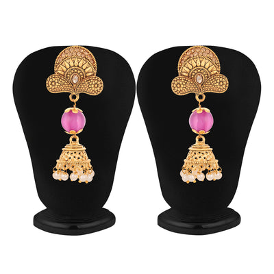 Sukkhi Ritzy Gold Plated LCT Stone Chandelier Earring for Women