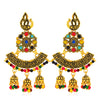 Sukkhi Delightful Gold Plated Peacock Chandelier Earring for Women