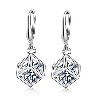 Sukkhi Fashion Crystal Rhodium Plated Earring for Women