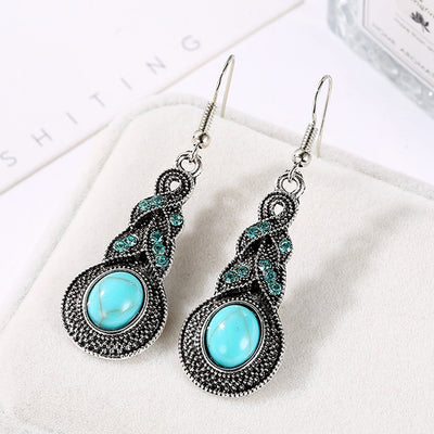 Sukkhi Modern Tribal Artificial Stone Rhodium Plated Earring for Women