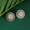 Sukkhi Ethnic Rhodium Plated Mint Collection Stud Earring For Women