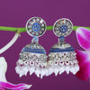 Sukkhi Amazing Mint Collection Pearl Oxidised Jhumki Earring For Women