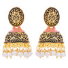 Sukkhi Designer Gold Plated Mint Collection Pearl Jhumki Earring For Women