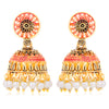Sukkhi Shinning Gold Plated Mint Collection Pearl Jhumki Earring For Women