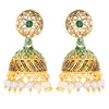 Sukkhi Incredible Gold Plated Mint Collection Pearl Jhumki Earring For Women