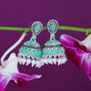 Sukkhi Fascinating Mint Collection Pearl Oxidised Jhumki Earring For Women