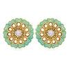 Sukkhi Attractive Gold Plated Mint Collection Stud Earring For Women