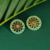Sukkhi Attractive Gold Plated Mint Collection Stud Earring For Women