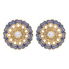 Sukkhi Dazzling Gold Plated Mint Collection Stud Earring For Women