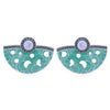 Sukkhi Lavish Oxidised Mint Collection Stud Earring For Women