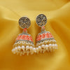 Sukkhi Glittery Oxidised Mint Collection Pearl Jhumki Earring For Women