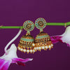 Sukkhi Amazing Oxidised Mint Collection Pearl Jhumki Earring For Women