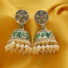 Sukkhi Equisite Oxidised Mint Collection Pearl Jhumki Earring For Women