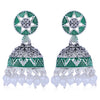 Sukkhi Excellent Oxidised Mint Collection Pearl Jhumki Earring For Women