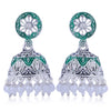 Sukkhi Ravishing Oxidised Mint Collection Pearl Jhumki Earring For Women