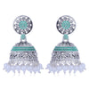 Sukkhi Beautiful Oxidised Mint Collection Pearl Jhumki Earring For Women