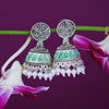 Sukkhi Adorable Oxidised Mint Collection Pearl Jhumki Earring For Women