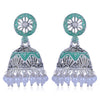 Sukkhi Astonish Oxidised Mint Collection Pearl Jhumki Earring For Women