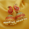 Sukkhi Ethnic Gold Plated Paisley Mint Collection Jhumki Earring For Women