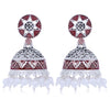 Sukkhi Trendy Oxidised Mint Collection Pearl Jhumki Earring For Women