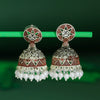 Sukkhi Trendy Oxidised Mint Collection Pearl Jhumki Earring For Women