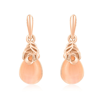 Sukkhi Designer Rose Gold Plated Drops Earring for Women