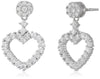 Sukkhi Fancy Silver Plated Heart Shaped Dangle Earring For Women