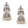 Sukkhi Antique Kundan Oxidised Plated Pearl Jhumki Earring for Women
