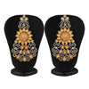 Sukkhi Modern Gold Plated LCT Stone Chandelier Earring & MaangTikka for Women